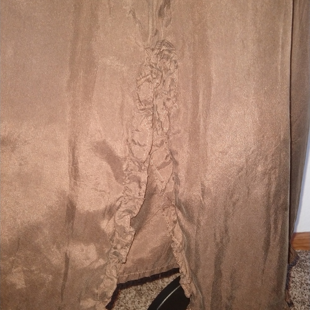 JCrew brown silk maxi dress - Picture 6 of 8